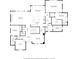 Main floor plan highlighting the kitchen, living room, bedrooms, bathrooms, dining room, breakfast nook and laundry room at 3582 Pete Dye Blvd, Carmel, IN 46033