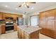 Charming kitchen with center island and stainless steel appliances at 4339 W Briarwood Rd, Monrovia, IN 46157