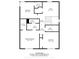 Second floor floor plan showing a primary bedroom and three additional bedrooms at 4613 Walker St, Greenwood, IN 46143