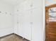 The garage has built in storage space for tools and equipment at 4715 Southern Ave, Anderson, IN 46013