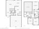 Detailed floorplan showcasing the layout of this home's first and second floors at 5209 Twin Bridge Blvd, Indianapolis, IN 46239