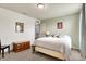 Inviting bedroom with soft carpet, a comfy bed, and neutral walls, perfect for a peaceful night's rest at 5247 Crowley Pkwy, Whitestown, IN 46075