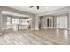 Open floor plan featuring a living room that flows into the kitchen at 528 Dylan Dr, Carmel, IN 46032