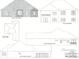 Detailed architectural drawing showcasing the home's front, side, and rear elevations with noted roof plan at 6100 Horizon Dr, Columbus, IN 47201