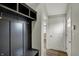 Entryway features dark built-ins and a door leading to the interior of the home at 715 Cottage Ave, Indianapolis, IN 46203