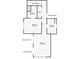 Upstairs floor plan with three bedrooms, a bathroom, stairs, and closets at 715 Cottage Ave, Indianapolis, IN 46203