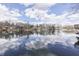 Expansive lake view with surrounding houses and clear sky reflecting on the water at 7668 Heather Dr, Nineveh, IN 46164