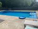 Inviting backyard pool with lounge chairs and a well-maintained concrete deck at 804 Seabreeze Dr, Avon, IN 46123