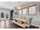 Bright entryway with coat rack, bench, and access to the outdoors with plenty of storage space at 807 E Minnesota St, Indianapolis, IN 46203