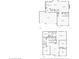 Detailed floor plans showing both the first and second floors of the home layout at 9916 Gallop Ln, Fishers, IN 46040