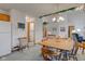 Bright dining area offering easy access to kitchen, laundry, and the living room at 118 Presidential Ct, Greenfield, IN 46140