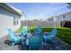 Backyard with a fire pit surrounded by Adirondack chairs, perfect for outdoor gatherings at 14203 Cliffwood Pl, Fishers, IN 46038