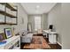 Cozy office space with hardwood floors, stylish decor, and natural light at 1826 N Alabama St, Indianapolis, IN 46202