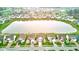 Neighborhood featuring a tranquil lake surrounded by many beautiful homes in a serene, lush green setting at 1839 Silverton Dr, Avon, IN 46123