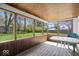 Enjoy the outdoors from this screened in porch, a perfect spot for relaxing with a table and chairs at 1933 Ruth Dr, Indianapolis, IN 46240