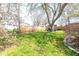 Spacious backyard featuring a well-manicured lawn and mature trees at 2416 Depauw Rd, Indianapolis, IN 46227