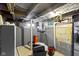 Unfinished basement with gray painted walls at 304 W 4Th St, Greenfield, IN 46140