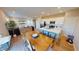 Open-concept living space includes a kitchen, dining area, and living room for easy entertaining at 3117 Allesley Way, Westfield, IN 46074