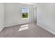 Bedroom features carpeted floor, neutral walls, and a window with a view at 3278 Jasper Ln, Brownsburg, IN 46112