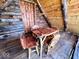 Cozy cabin corner with a handcrafted wooden chess table, perfect for game nights at 3559 N Us Highway 41, Bloomingdale, IN 47832