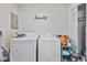 Laundry room with white washer and dryer at 4159 Asbury St, Indianapolis, IN 46227