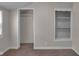 Bedroom closet and built-in shelving providing storage solutions at 4618 W Beecher St, Indianapolis, IN 46241