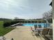 Outdoor living space featuring a pool, patio, and ample seating for relaxation and entertaining at 4902 N 700 W, McCordsville, IN 46055