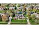 Aerial view of stately home with pond in a desirable neighborhood at 4932 Willow Ridge Ct, Zionsville, IN 46077