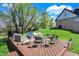 Comfortable outdoor seating with a fire pit is the perfect area for relaxing and entertaining at 4932 Willow Ridge Ct, Zionsville, IN 46077