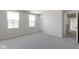 Spacious bedroom with two windows and bright neutral paint at 7167 Finley Creek Dr, Whitestown, IN 46075