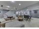 Spacious finished basement with a comfortable seating area and games provides ample room for recreation and entertainment at 9760 Logan Ln, Fishers, IN 46037