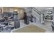 Office features two workstations and convenient stair access at 9760 Logan Ln, Fishers, IN 46037