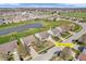 Aerial view highlighting 10844 Tedder Lake Dr. with ponds and residential neighborhood at 10844 Tedder Lake Dr, Indianapolis, IN 46239