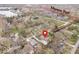 Aerial view showing the house in relation to the neighborhood access and the Monon Trail at 1234 E 71St St, Indianapolis, IN 46220