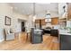 Spacious kitchen showcases an island, stainless appliances, and comfortable seating area at 1234 E 71St St, Indianapolis, IN 46220
