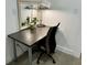 Cozy desk area featuring a modern chair, lamp, and decor at 1321 Union St, Indianapolis, IN 46225