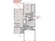 Detailed floor plan showing the layout of the first floor, including the kitchen, bedrooms, and living spaces at 15107 Garden Mist Pl, Fishers, IN 46037