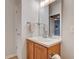 Bathroom featuring a vanity with neutral countertop and a mirror at 1950 Midnight Pass, Brownsburg, IN 46112