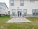Concrete back patio, providing a perfect spot for outdoor entertaining and relaxation at 20398 N Pacific Ave, Westfield, IN 46074
