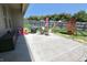 Spacious backyard patio area with a play set and backyard area at 2144 Connie Ct, Franklin, IN 46131