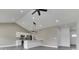 Spacious living area featuring an open floor plan, modern lighting, and sleek flooring at 2144 Connie Ct, Franklin, IN 46131