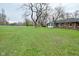 Large backyard with expansive lawn and a view of the back of the house at 2302 W 61St St, Indianapolis, IN 46228