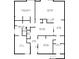 Detailed first floor plan showcasing layout of primary rooms at 2305 Van Ness Pl, Indianapolis, IN 46240