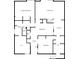 Detailed first floor plan showcasing layout of primary rooms at 2305 Van Ness Pl, Indianapolis, IN 46240