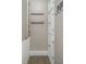 Functional hallway with storage cabinets and coat hooks for organization at 2305 Van Ness Pl, Indianapolis, IN 46240