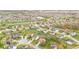 An aerial view of a suburban neighborhood showcasing well-maintained lawns and diverse home styles at 3130 Shadow Lake Dr, Indianapolis, IN 46217
