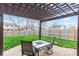 Patio with pergola, table, and chairs at 3130 Shadow Lake Dr, Indianapolis, IN 46217