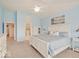 Large and inviting bedroom with a bed, plenty of storage, and two doorways to other parts of the home at 3789 Shady Pointe Row, Greenwood, IN 46143