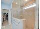 New shower featuring tile, modern fixtures, and a clear glass door at 3789 Shady Pointe Row, Greenwood, IN 46143