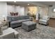 Spacious basement has a living area and a dining area at 415 N Westview Dr, Columbus, IN 47201